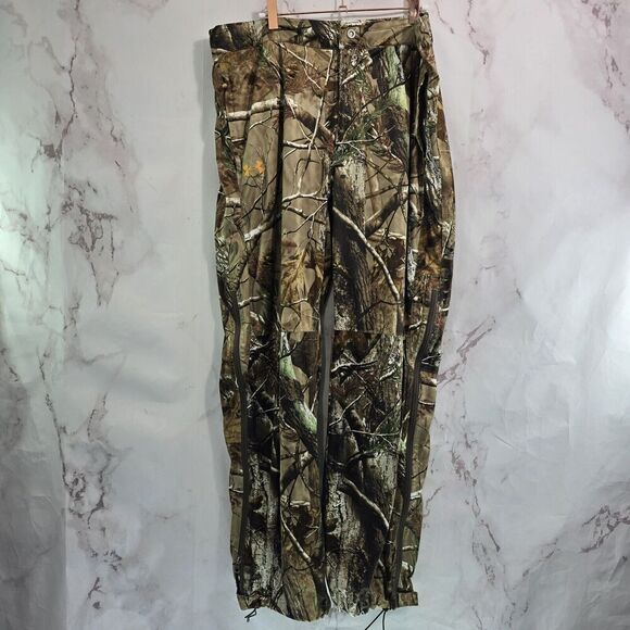 Under Armour Pants Mens XL Camo Woodland Zip Off Pull On AP HD Hunting - Picture 1 of 13